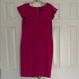 DKNY Hot Pink Pencil Dress